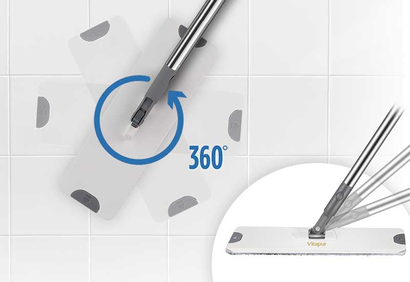 Rotire a capului pivotant la 360° și greutate redusă!