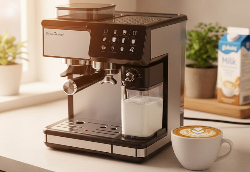 Spumă de lapte care transformă cafeaua într-un moment elegant.