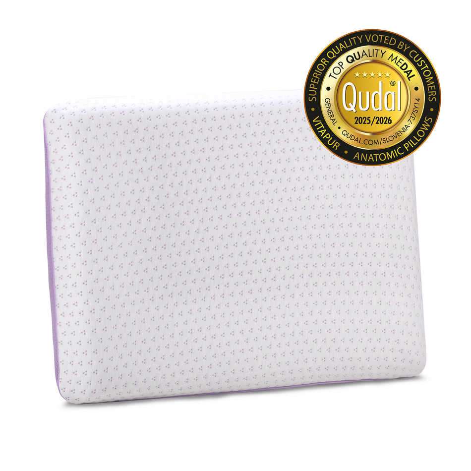 Pernă clasică din spumă cu memorie Lavender Memory, 40x55 cm
