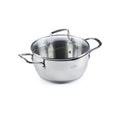Rosmarino oală din oțel inoxidabil cu capac din sticlă Pour&Cook II – 4,2 L, 24 cm