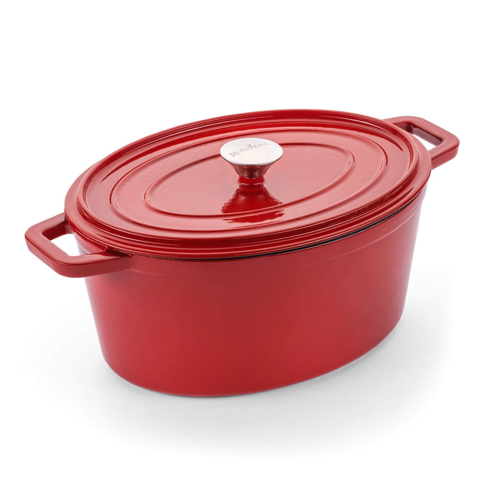 Oală ovală din fontă cu capac Blacksmith's, 4.7 L, 31 cm