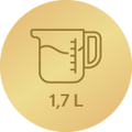 Volum de 1,7 l4