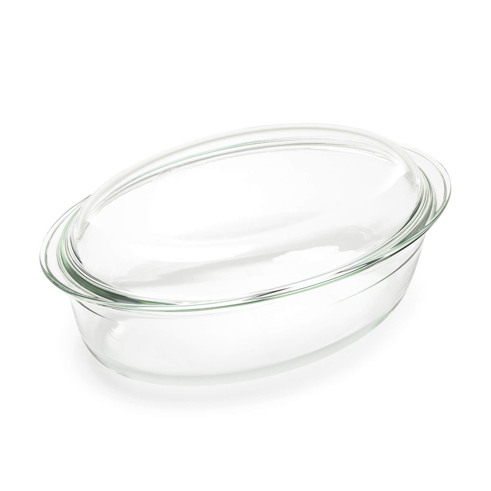 Vas oval de sticlă cu capac Rosmarino Bake&Go – 4000 ml