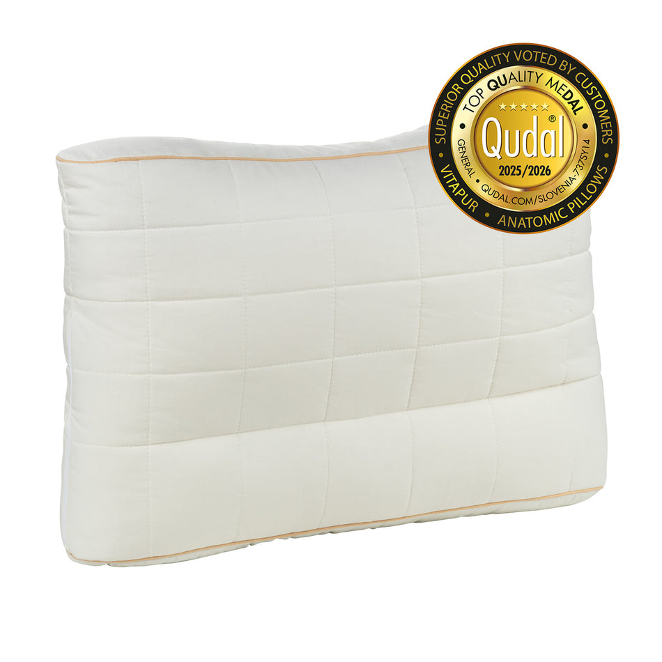 Pernă anatomică Bamboo cu fibre de bambus, 50x70 cm