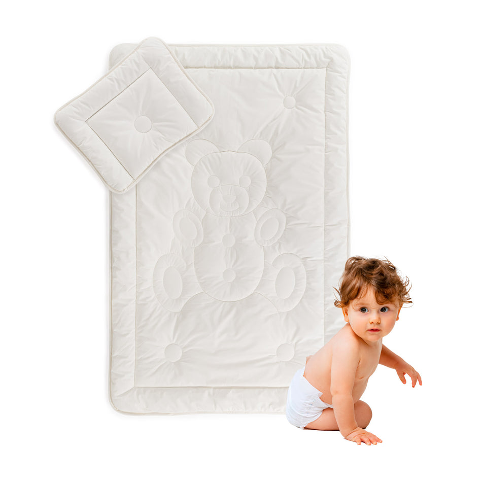 Set de pilotă și pernă pentru copii cu fibre de bambus My First