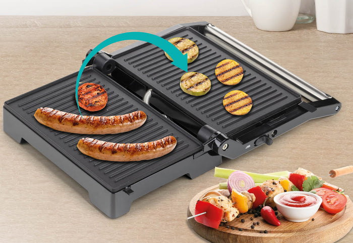 Deschidere la 180° pentru o suprafață mai generoasă.