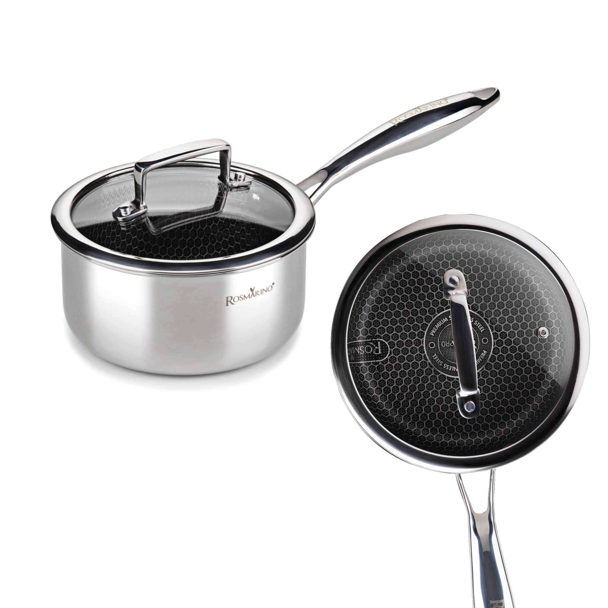 Cratiță premium cu capac Rosmarino HexaPRO - 16 cm