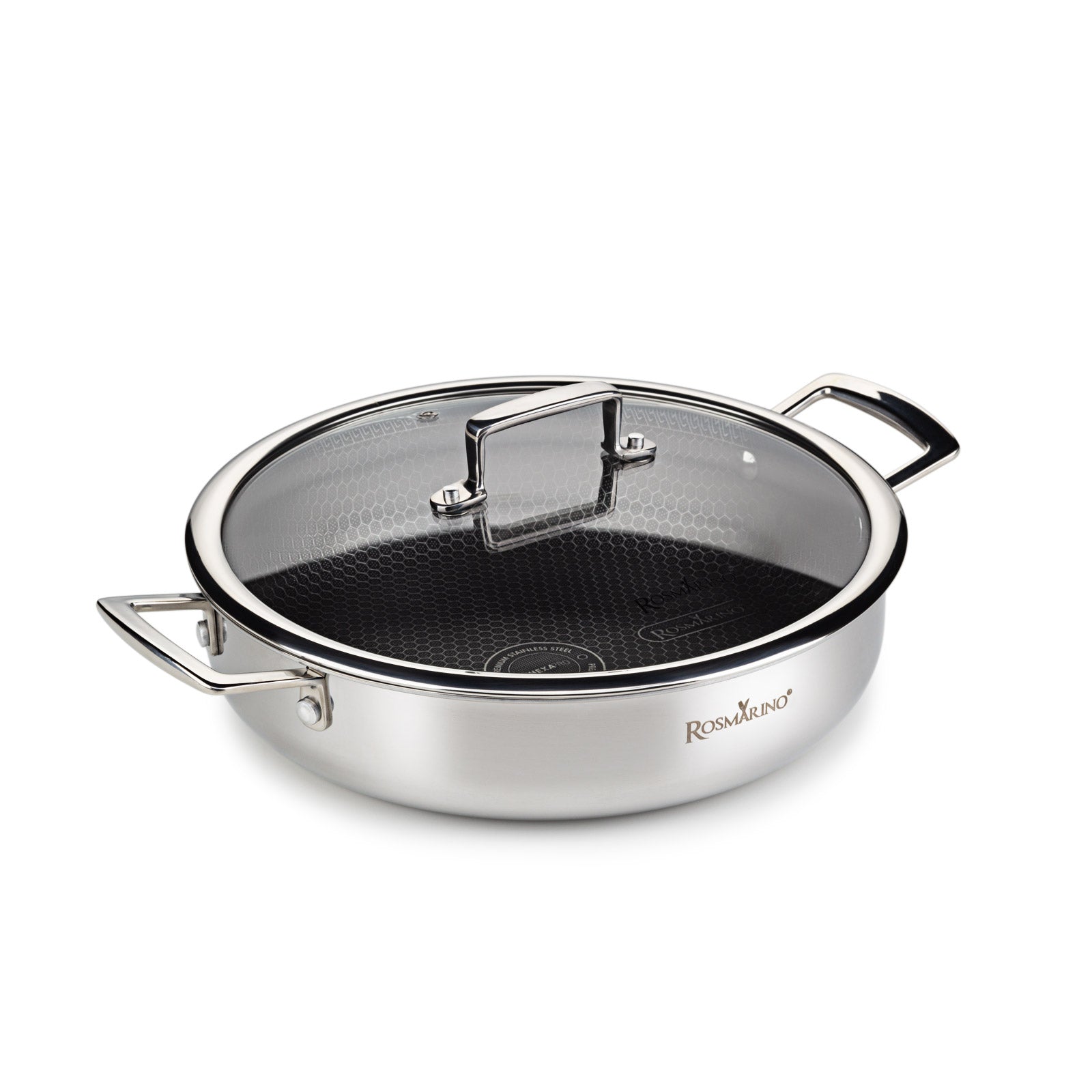 Cratiță joasă premium cu capac Rosmarino HexaPro - 28 cm