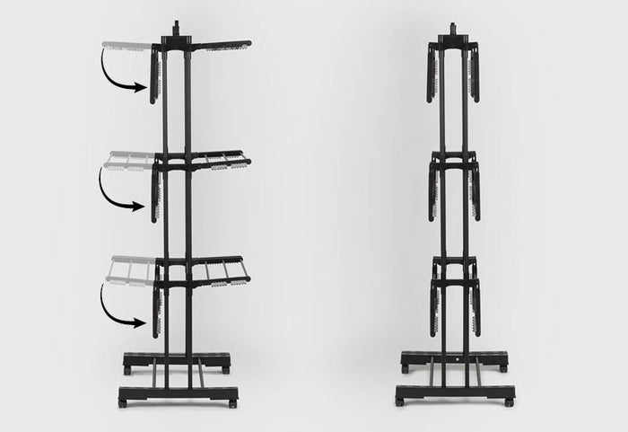 Uscare eficientă datorită circulației aerului.