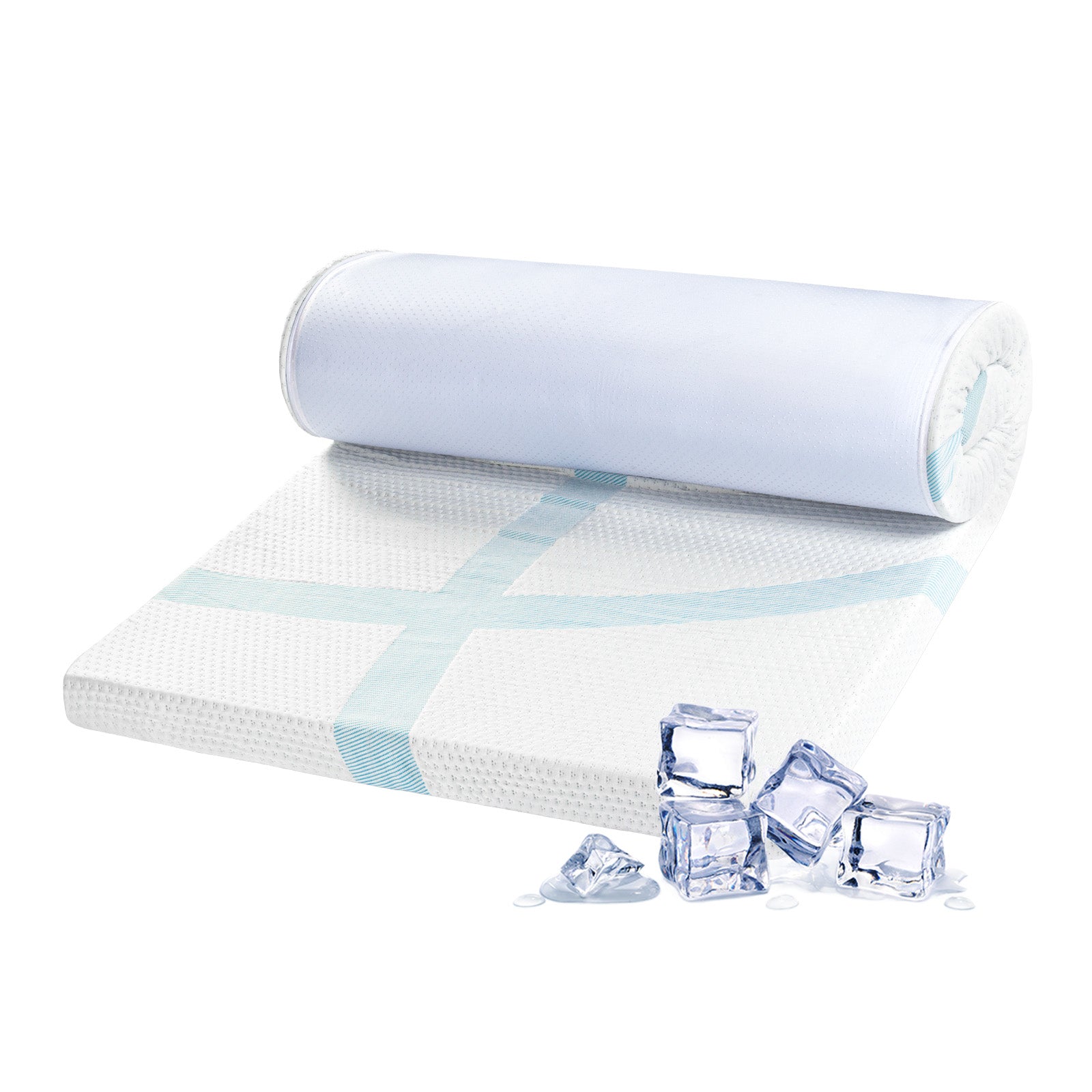 Topper cu efect de răcire Vitapur MemoSilver Premium Fresh 5+2 – 7 cm