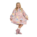 Pătură Hoodie pentru copii Svilanit + Cadou: Șosete