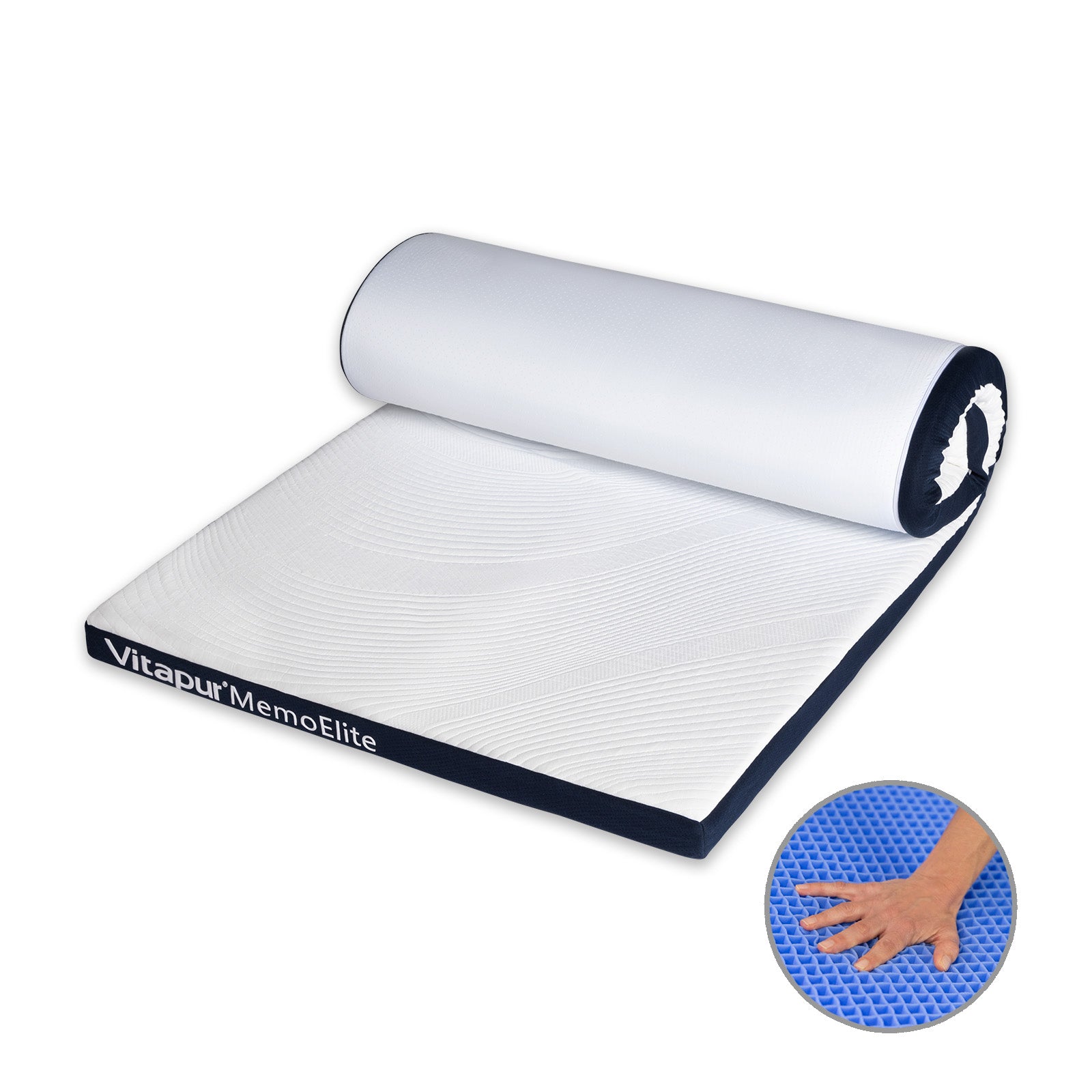 Topper hibrid pentru saltea Vitapur MemoElite – 8 cm
