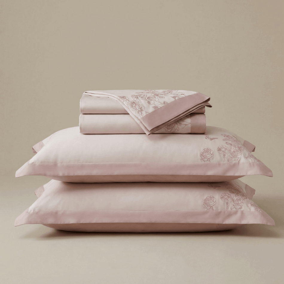 Svilanit PREMIUM lenjerie de pat din bumbac satinat brodat Ruby – calitatea celebră a bumbacului egiptean