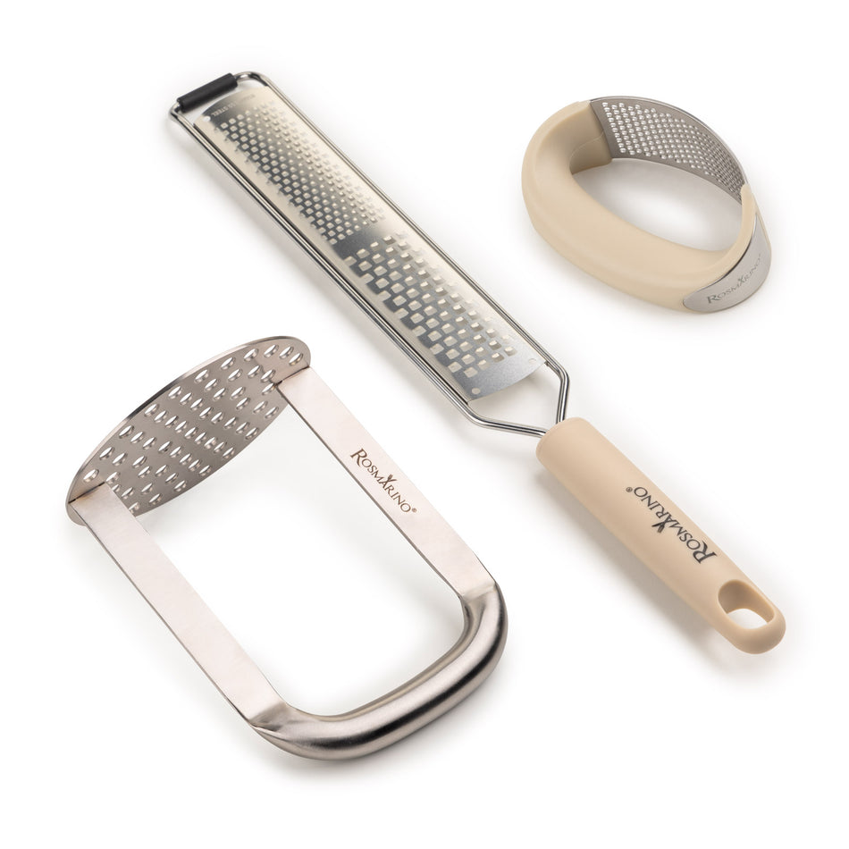 Set de ustensile de bucătărie Rosmarino Elite, 3 piese pentru răzuit și pasat