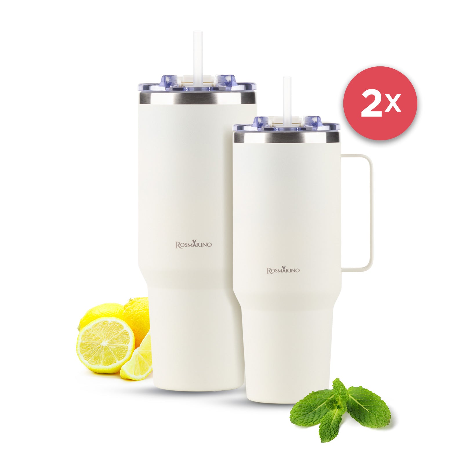 Set de 2 căni termice Rosmarino MegaCup 1160 ml + 870 ml