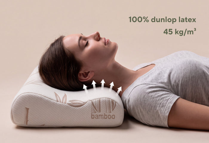 Latex Dunlop 100% natural pentru o susținere stabilă și de lungă durată