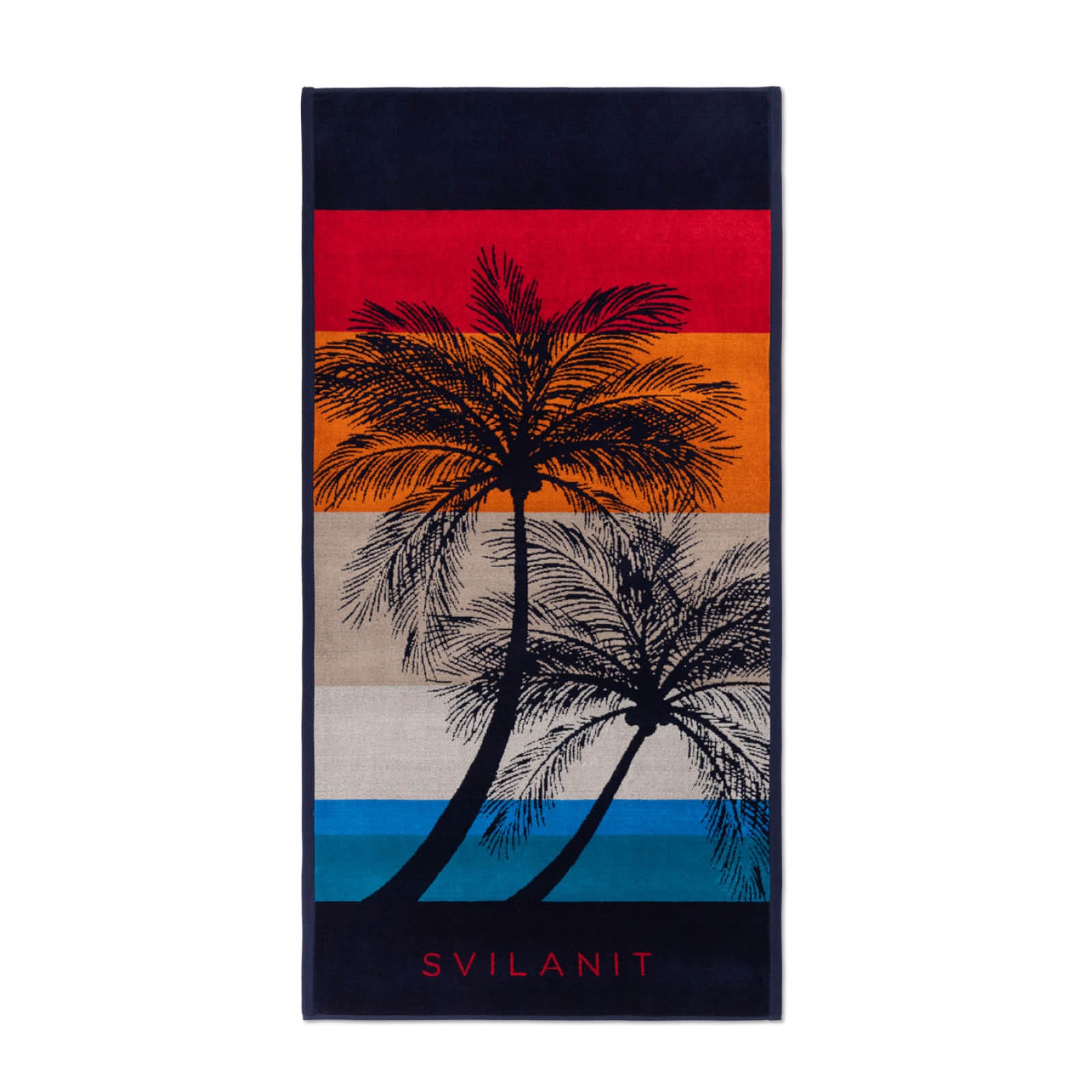 Prosop de plajă Retro Palms, 80 x 160 cm