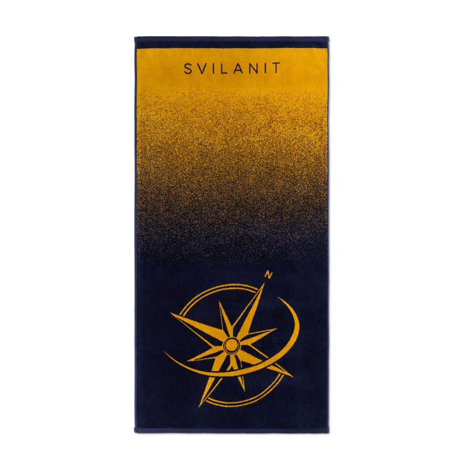 Prosop de plajă Golden Compass, 80 x 160 cm