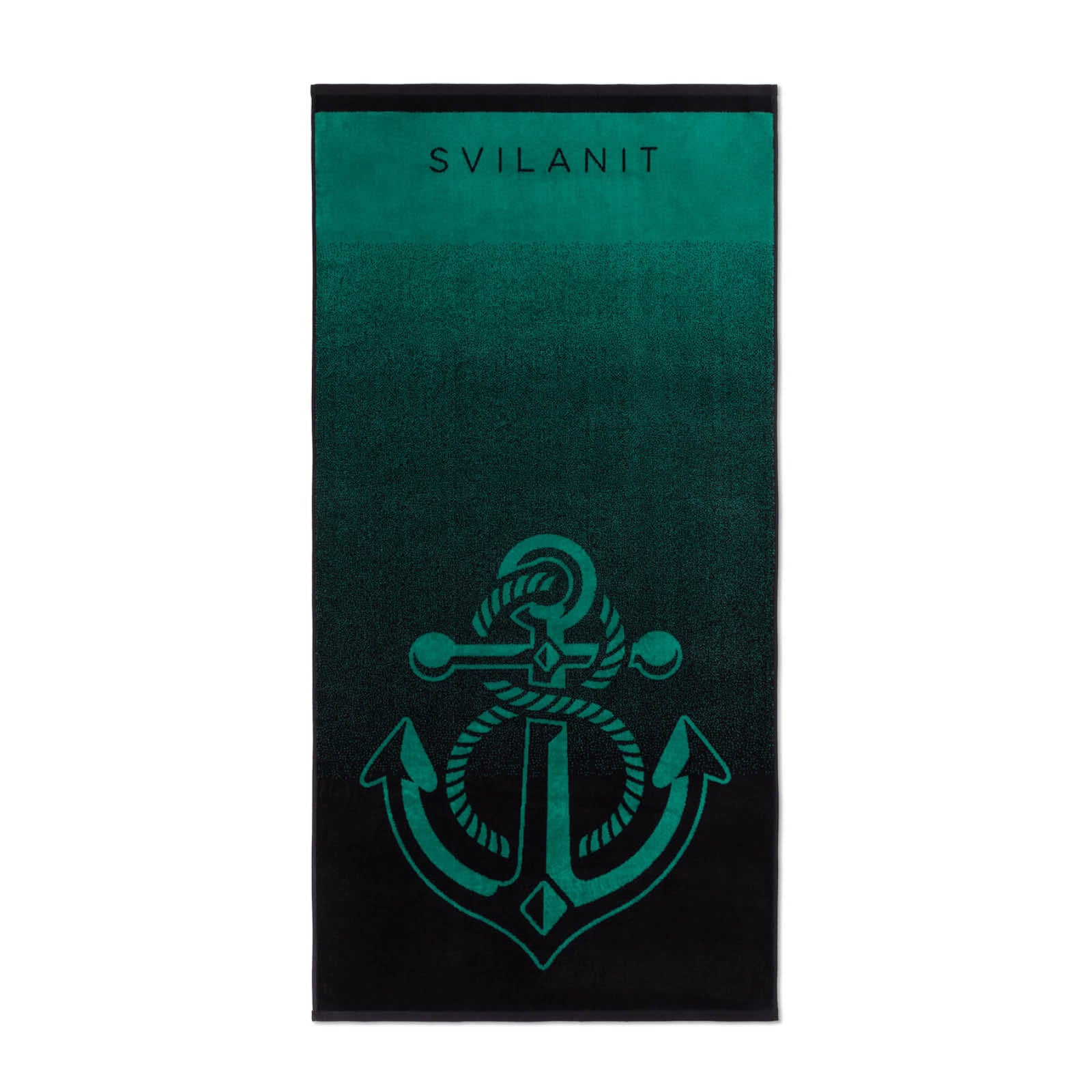 Prosop de plajă Green Anchor, 80 x 160 cm