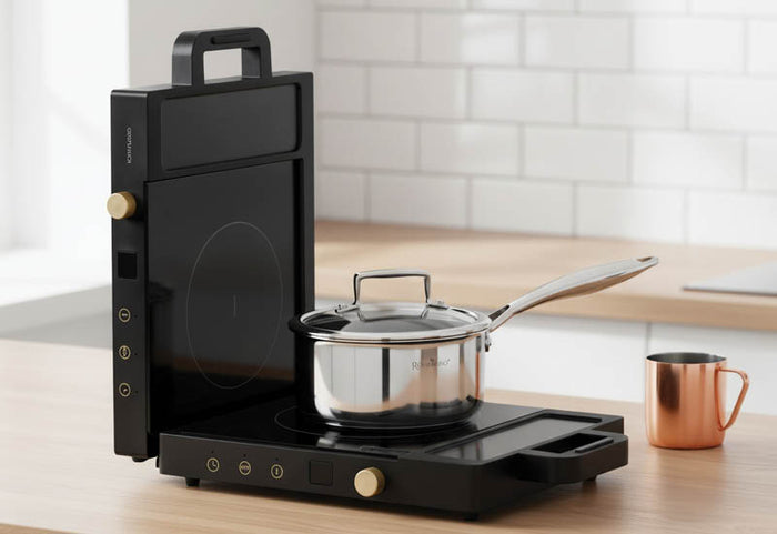 Putere dublă pentru gătire rapidă în orice locație.