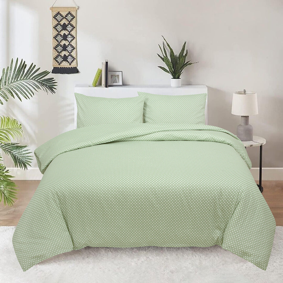 Lenjerie de pat din satin de bumbac Olive Bliss