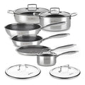 Set de vase Rosmarino HexaPro, 11 piese cu capace