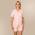 Svilanit pijamale damă scurte Luméa – Cloud Rose