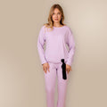 Svilanit pijamale damă lungi Soléa – Orchid Bloom