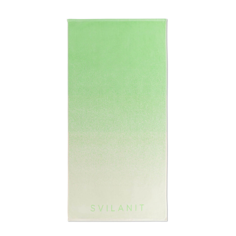 Prosop de plajă Ombre Pistachio, 80 x 160 cm