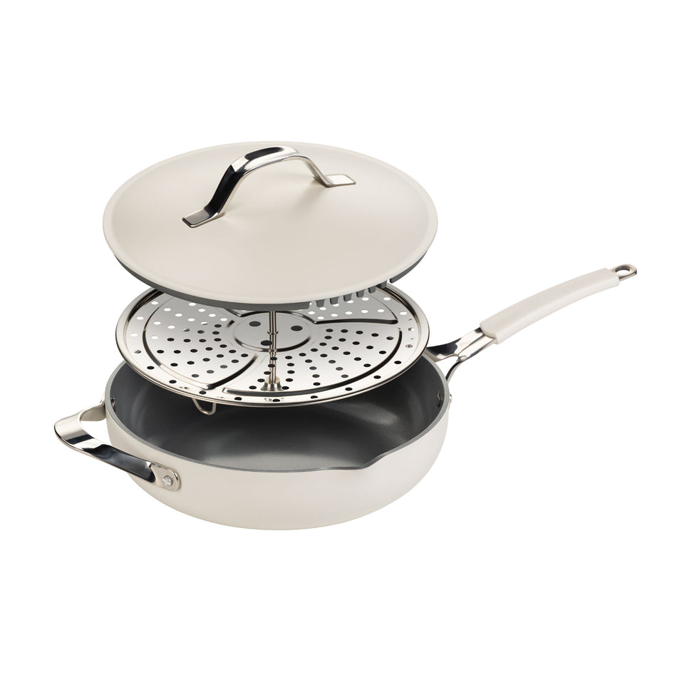 Tigaie pentru gătit la abur, sotare și prăjire Rosmarino Chef’s Choice All-in-One, 28 cm