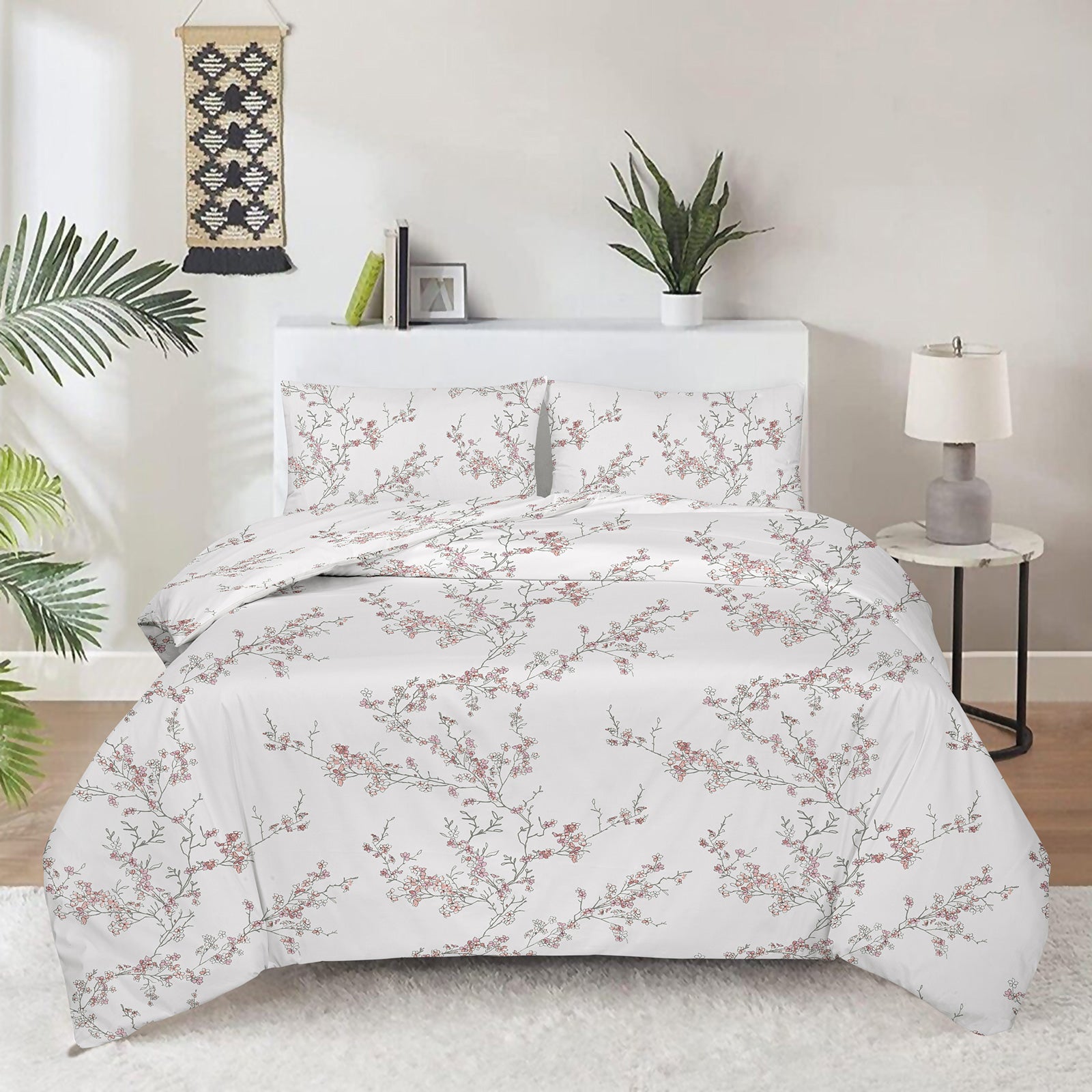 Lenjerie de pat din satin de bumbac Svilanit Cherry