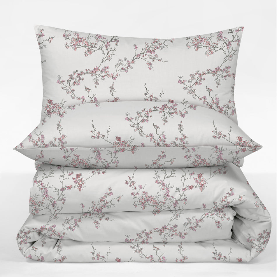 Lenjerie de pat din satin de bumbac Svilanit Cherry