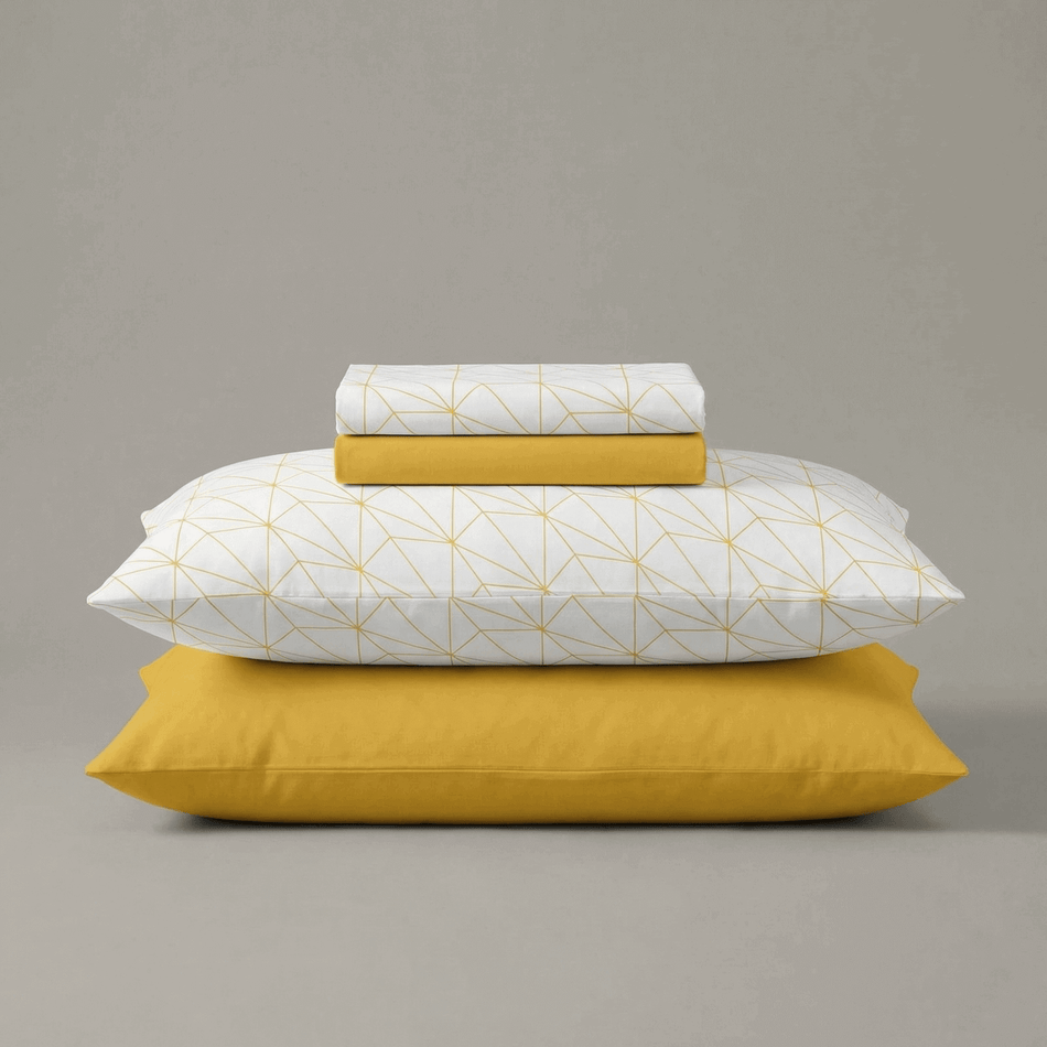 Lenjerie de pat din bumbac Svilanit Golden Arcs