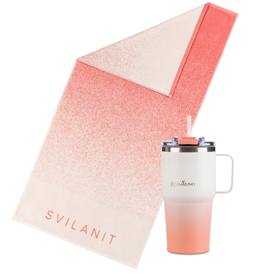 Set prosop de plajă și termos BEACH