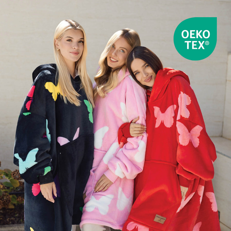 Agnė Kuzmickaitė x Vitapur pătură hanorac cu mâneci Butterfly
