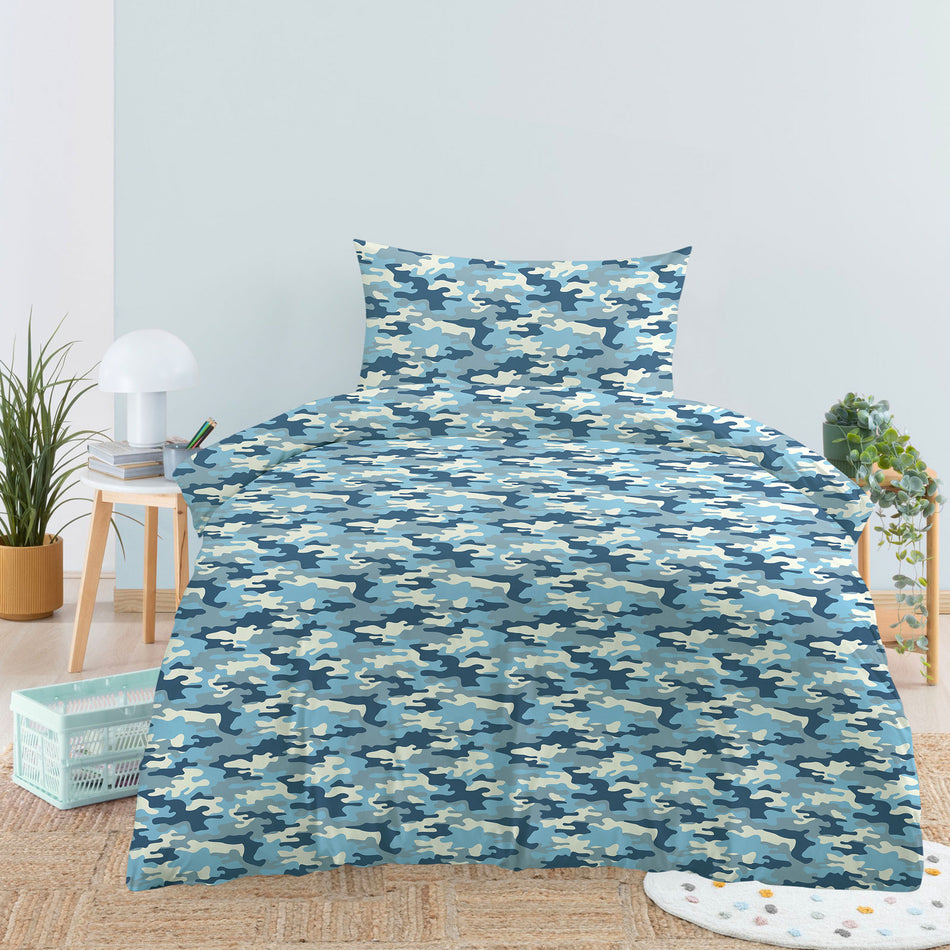 Vitapur lenjerie de pat pentru copii din bumbac Svilanit Camo