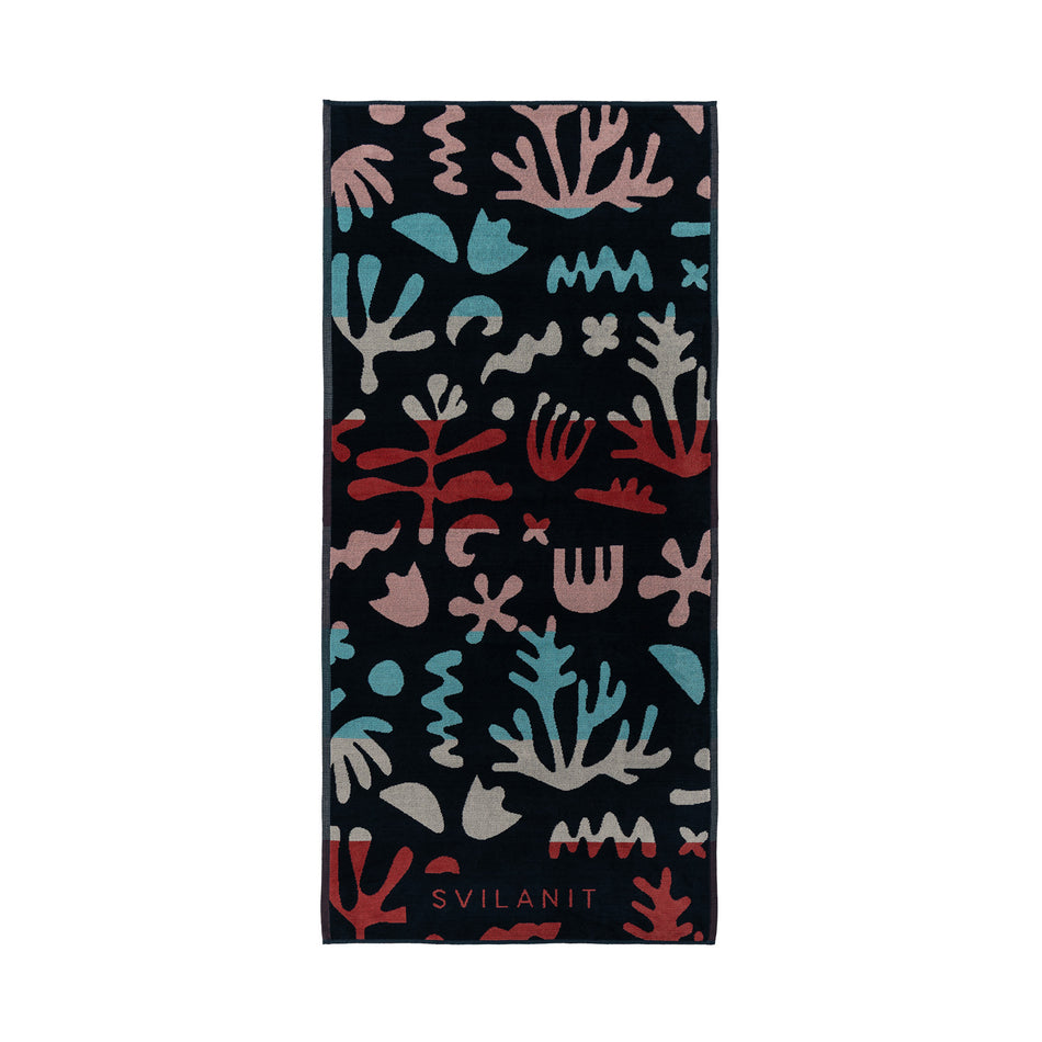 Svilanit prosop de plajă premium Funky Seaworld, 70 x 150 cm