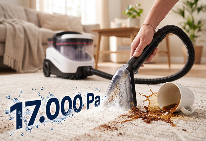 Putere de aspirare DeepClean excepțională pentru uscare rapidă