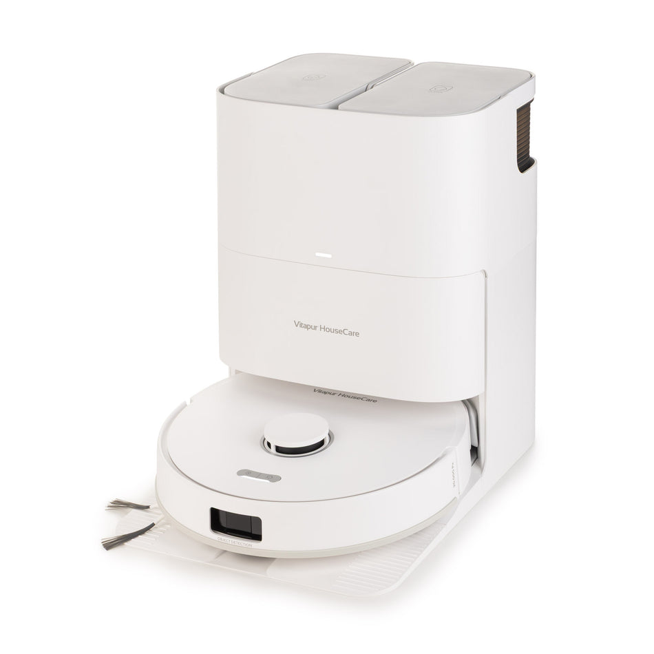 Aspirator robot pentru curățare uscată și umedă, cu stație de autocurățare cu spălare a mopurilor SmartClean All-in-One-Station PRO Series