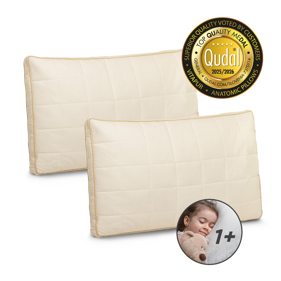 2 x pernă pentru copii cu fibre de bambus My First Pillow – 40 x 60 cm