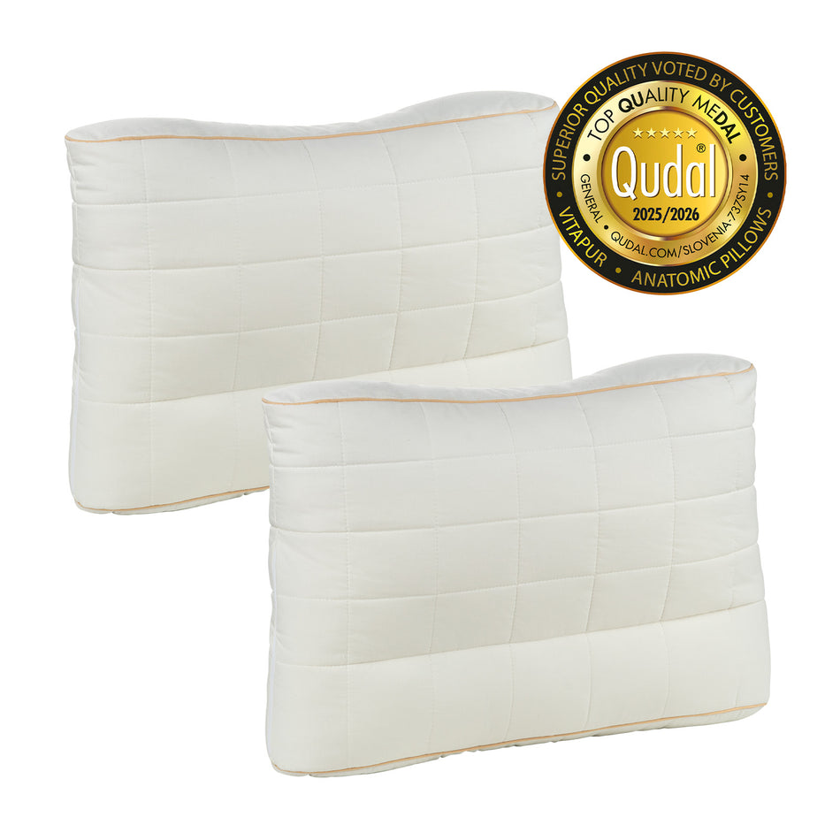 2 x pernă anatomică Bamboo cu fibre de bambus – 50 x 70 cm