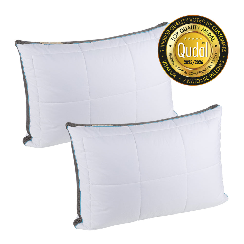 2 x pernă hibridă Vitapur MemoSilver Premium – 50 x 70 cm