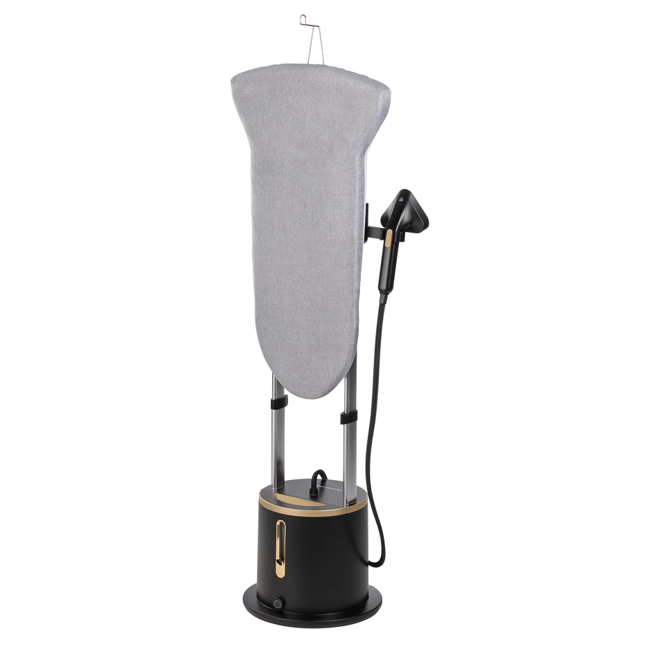 Stație de călcat cu aburi verticală IronSteam Duo cu masă de calcat