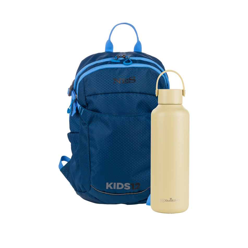 Set cu rucsac pentru copii NES Move (12 L) și sticlă termică Rosmarino Butter (600 ml)