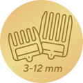 4 piepteni pentru ajustarea lungimii părului între 3 și 12 mm3