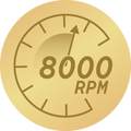 Până la 8.000 rpm2