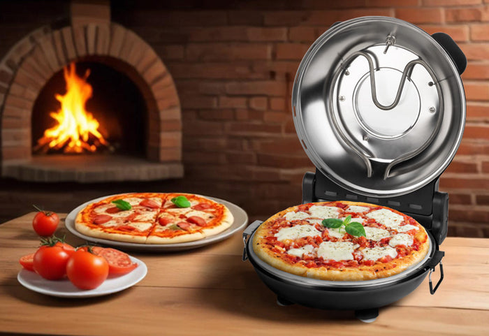 Până la 400 °C pentru pizza ca la pizzerie.