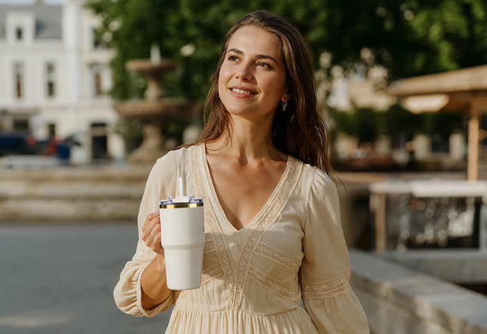 Accentuare aurie care inspiră o senzație de eleganță luxoasă.