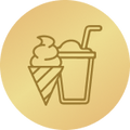 Numeroase tipuri de băuturi cu gheață și înghețată cremoasă tip soft serve