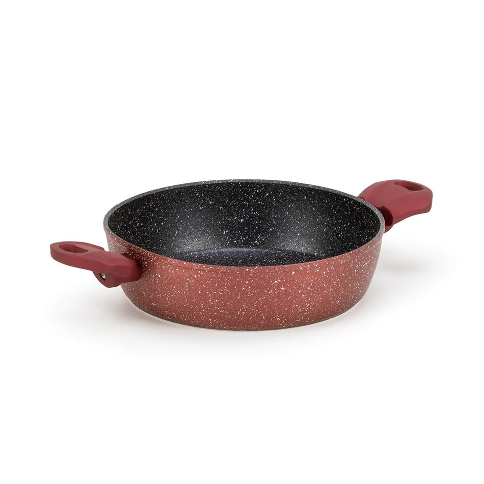 Cratiță joasă cu 2 mânere Lava Stone Grape